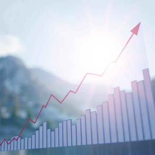 Grafik mit steigenden Finanzkurven, die Schweizer Finanzmärkte symbolisiert